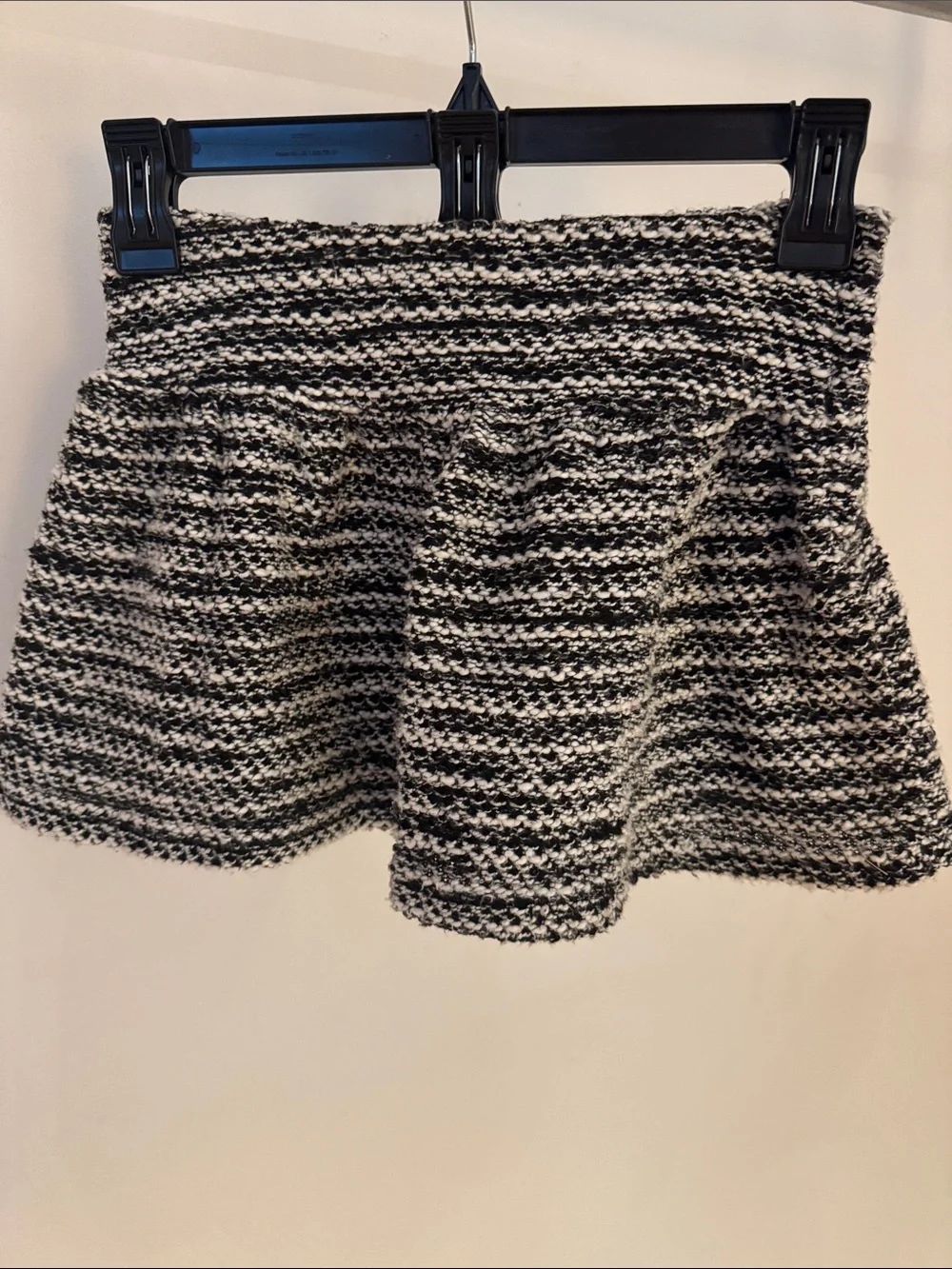 Gymboree Black and White Textured Knit Skirt